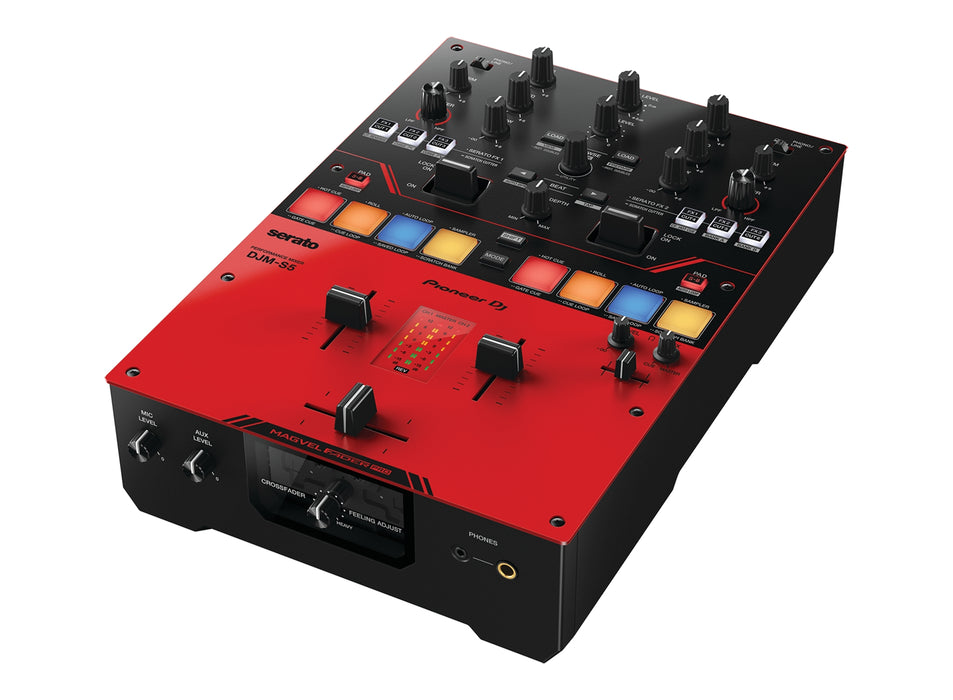 Pioneer DJ 2-Channel DJ Mixer for Serato DJ Gloss Red DJM-S5