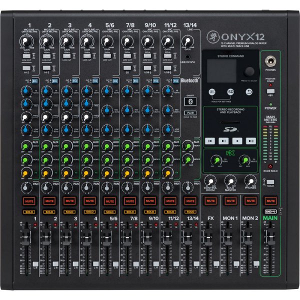 MACKIE 12-Channel Premium Analog USB Mixer USBONYX12