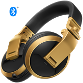 Pioneer DJ Closed-Back Headphones (Gold) HDJ-X5BT-N