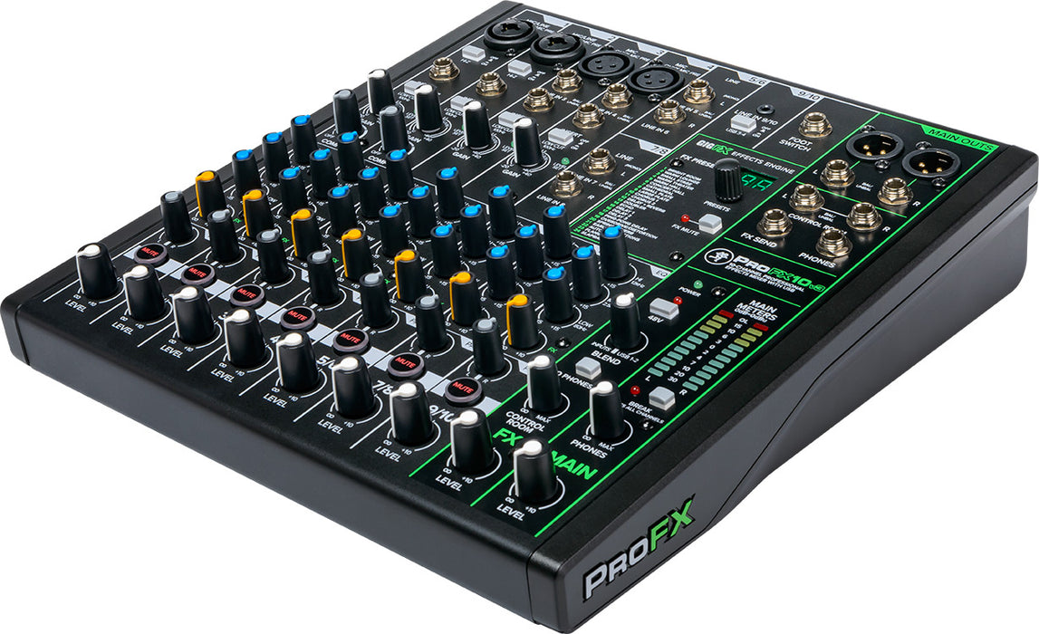 MACKIE 10-Channel Professional Analog Mixer with USB ProFX10v3