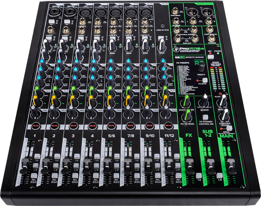 MACKIE 12-Channel Professional Analog Mixer with USB ProFX12v3 12