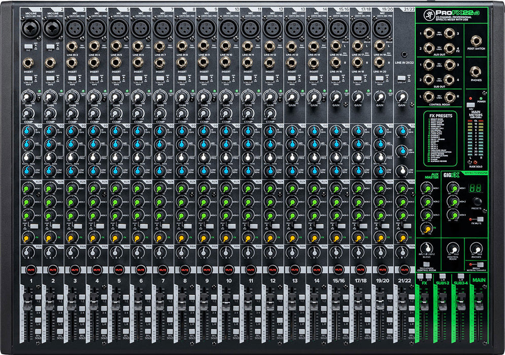 MACKIE 22-Channel Professional USB Mixer ProFX22v3